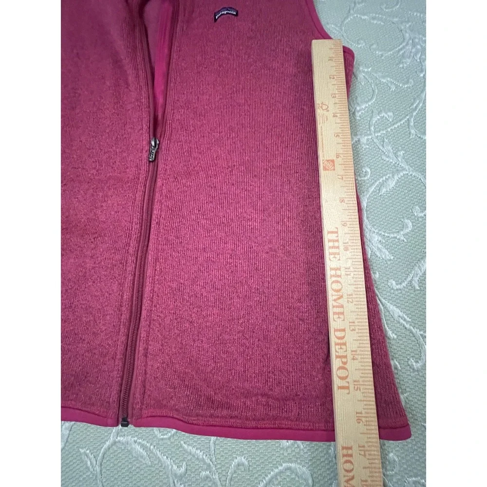Patagonia Better Sweater Vest Womens XL Pink Full Zip Fleece Slim Fit Outdoor - Picture 11 of 16